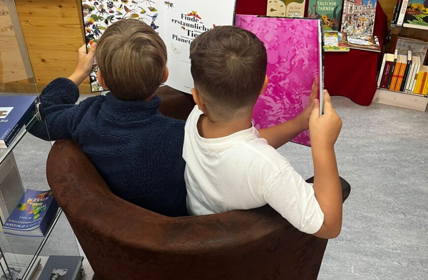 Besuch in der Buchhandlung Stiebert